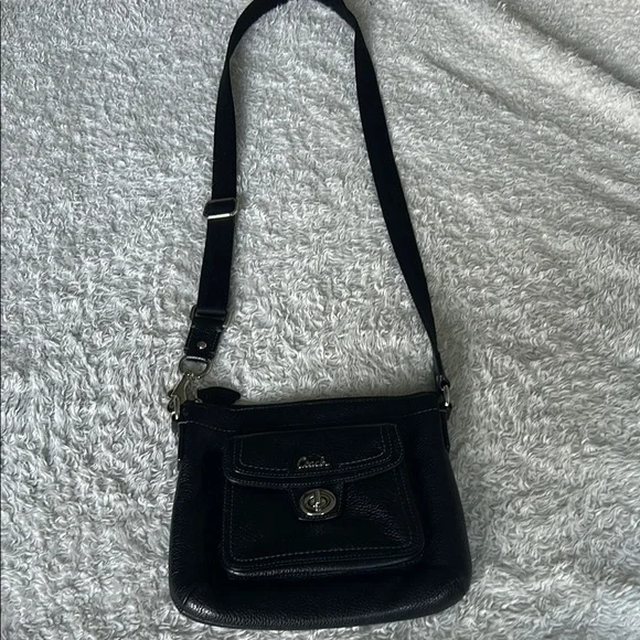 Coach Black Crossbody Bag with Silver Hardware - Picture 3 of 7